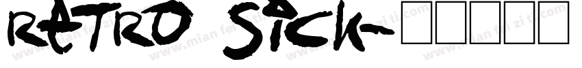 Retro Sick字体转换